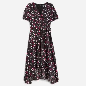 KARL LAGERFELD PARIS - Adelynn Midi Hi-Lo Dress - size 12